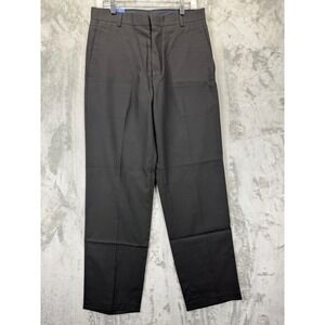 Kenneth Cole Reaction Mens Black Dress Pants 31x32 Flat Front CTKCR28 NWT